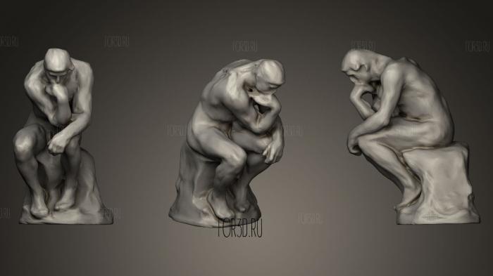 The Thinker stl model for CNC